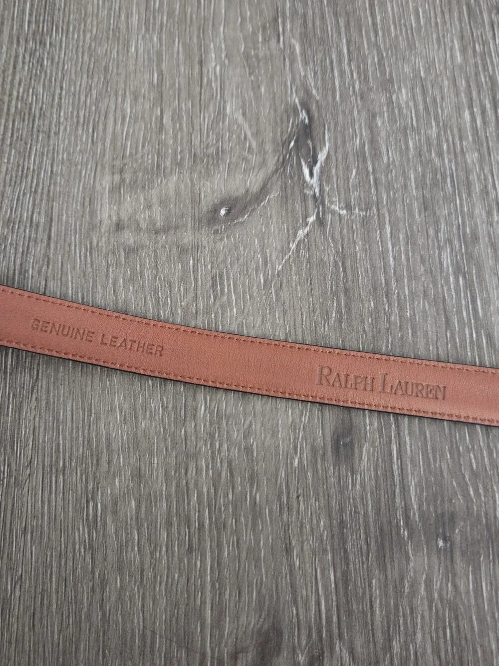 Ralph Lauren Skinny Black Leather Belt Medium